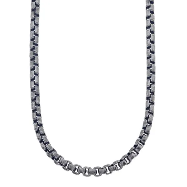 Men's Gun Metal Box Chain Kiefer Jewelers Lutz, FL