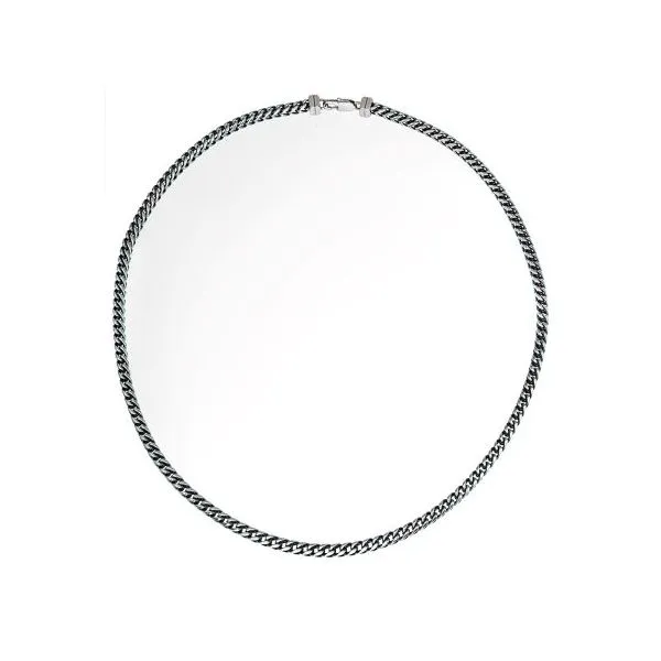 Steel IP Blue H-Bone Necklace Kiefer Jewelers Lutz, FL