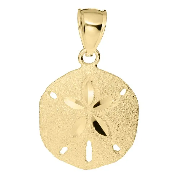 14K Sand Dollar Pendant Necklace Kiefer Jewelers Lutz, FL