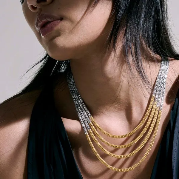 John Hardy Two-Tone Mutli-Row Rata Chain Image 2 Kiefer Jewelers Lutz, FL