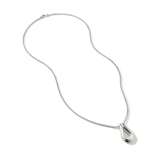 John Hardy Sterling Silver Surf Pendant Necklace Kiefer Jewelers Lutz, FL