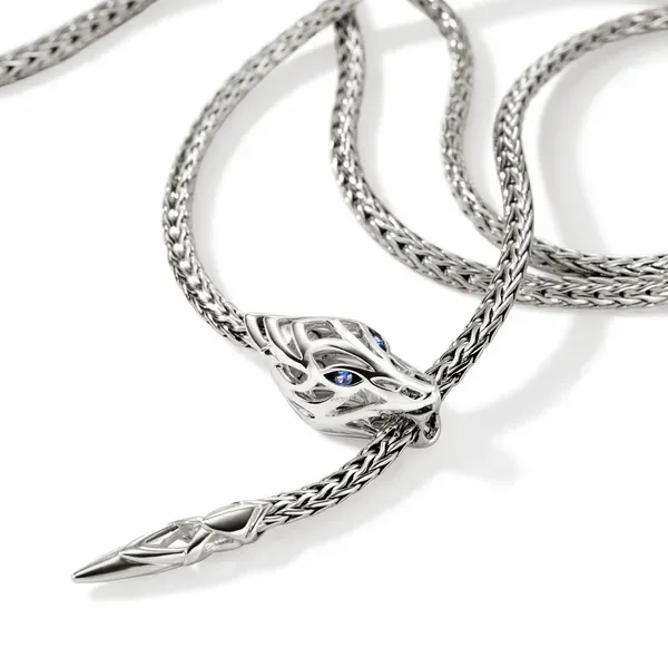 John Hardy Sterling Silver Naga 2.5MM Wrap Chain Image 2 Kiefer Jewelers Lutz, FL