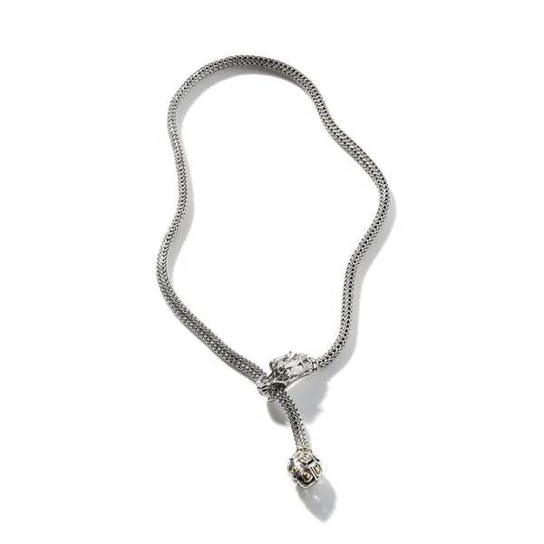 John Hardy Two-Tone Legends Naga Dragon Lariat Necklace Image 2 Kiefer Jewelers Lutz, FL