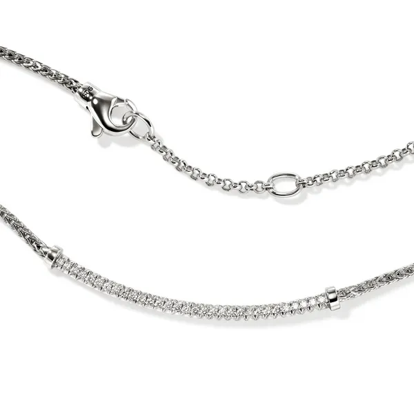 John Hardy .24CTW Sterling Silver Essentials Necklace Image 3 Kiefer Jewelers Lutz, FL
