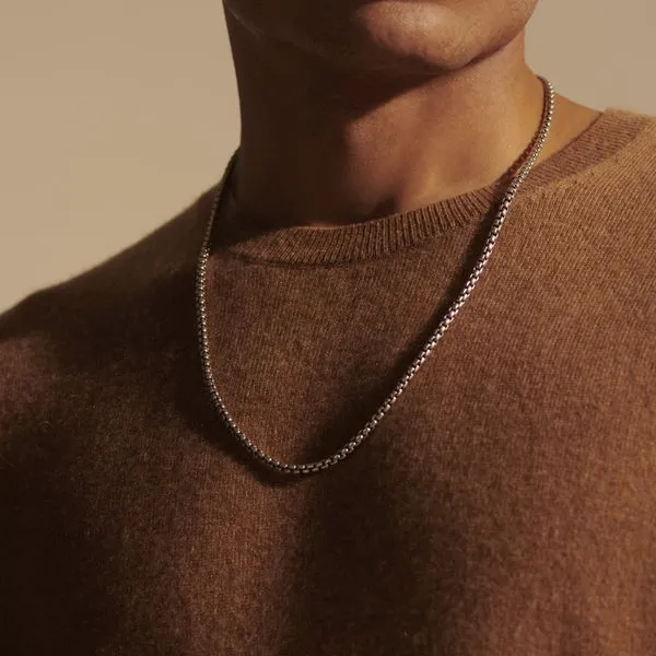 Sterling Box Chain Image 2 Kiefer Jewelers Lutz, FL