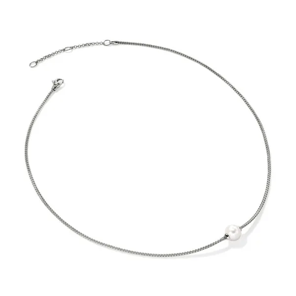 John Hardy SS Essential Pearl Necklace Image 3 Kiefer Jewelers Lutz, FL