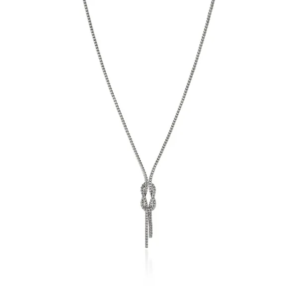 John Hardy Sterling Silver Love Knot Necklace Image 2 Kiefer Jewelers Lutz, FL