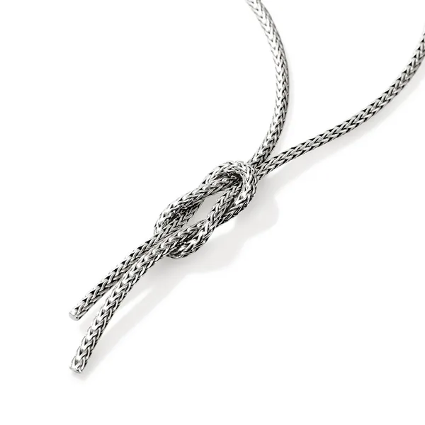 John Hardy Sterling Silver Love Knot Necklace Image 3 Kiefer Jewelers Lutz, FL