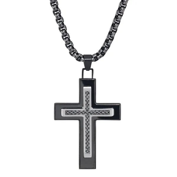 Men's Black Diamond Cross Kiefer Jewelers Lutz, FL