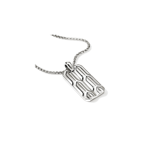 John Hardy SS Icon 50 Tag Necklace Image 2 Kiefer Jewelers Lutz, FL
