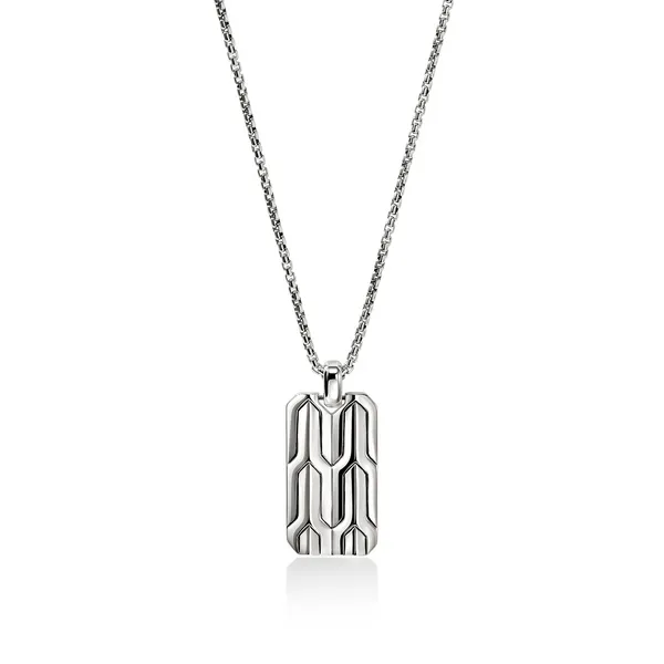 John Hardy SS Icon 50 Tag Necklace Kiefer Jewelers Lutz, FL
