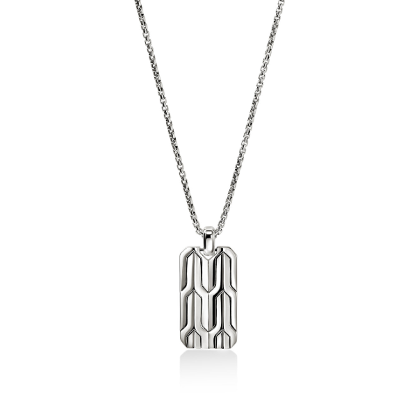 John Hardy SS Icon 50 Tag Necklace Kiefer Jewelers Lutz, FL