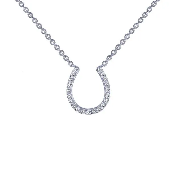 Sterling Silver Diamond Horseshoe Necklace Kiefer Jewelers Lutz, FL
