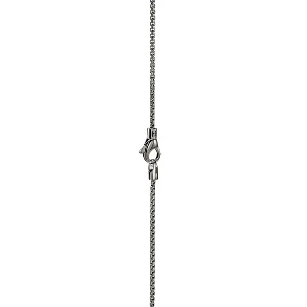 SS Satin Matte Black Rhodium Box Chain Necklace by John Hardy Image 2 Kiefer Jewelers Lutz, FL