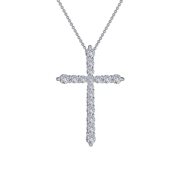 SS Simulated Diamond Cross Pendant Kiefer Jewelers Lutz, FL