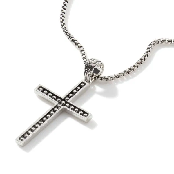 John Hardy Sterling Silver  Jawan Cross Necklace Image 2 Kiefer Jewelers Lutz, FL