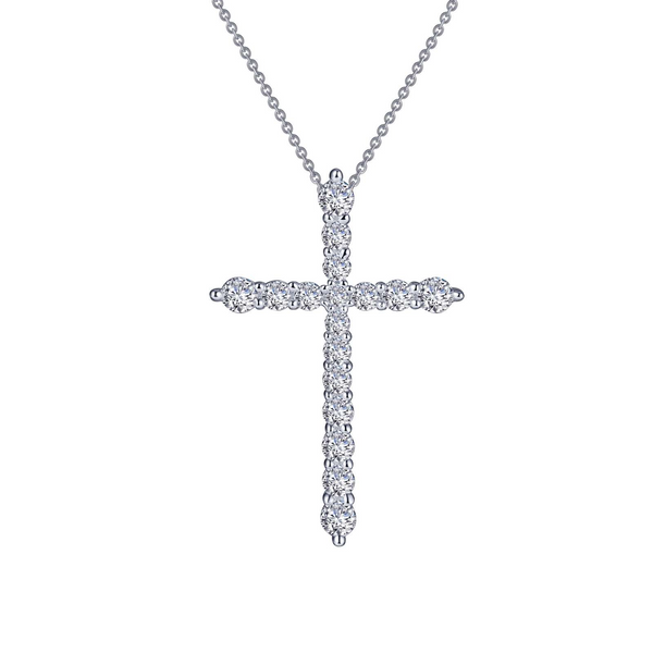 SS Simulated Diamond Cross Pendant Kiefer Jewelers Lutz, FL