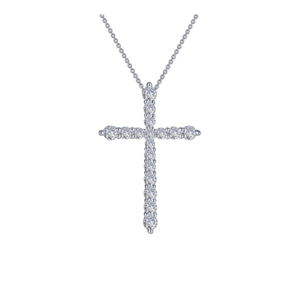 SS Simulated Diamond Cross Pendant Kiefer Jewelers Lutz, FL