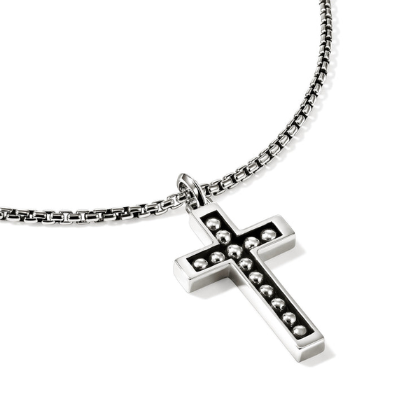 SS Nailhead Cross Necklace by John Hardy Image 2 Kiefer Jewelers Lutz, FL