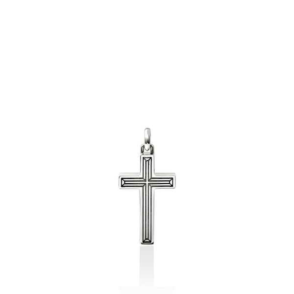 SS Nailhead Cross Necklace by John Hardy Image 4 Kiefer Jewelers Lutz, FL