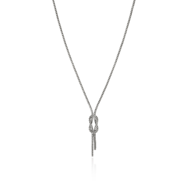 John Hardy Sterling Silver Love Knot Necklace Image 2 Kiefer Jewelers Lutz, FL