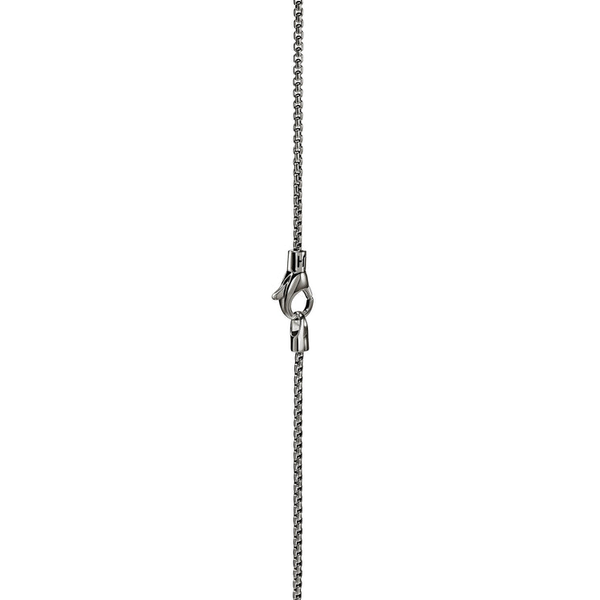 SS Satin Matte Black Rhodium Box Chain Necklace by John Hardy Image 2 Kiefer Jewelers Lutz, FL