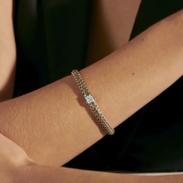 John Hardy Aqua/Black Sapphire Reversible Bracelet Image 3 Kiefer Jewelers Lutz, FL