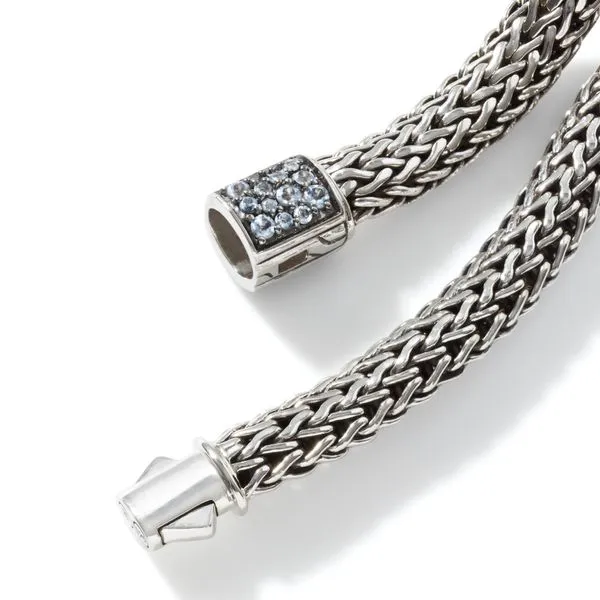 John Hardy Aqua/Black Sapphire Reversible Bracelet Image 5 Kiefer Jewelers Lutz, FL