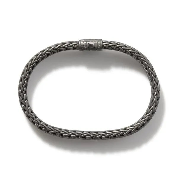 John Hardy Black Sterling Silver Classic Chain Bracelet Image 2 Kiefer Jewelers Lutz, FL