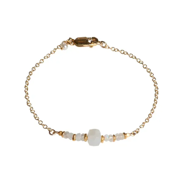14KGF 24K Vermeil Moonstone Kimberly Bracelet Kiefer Jewelers Lutz, FL