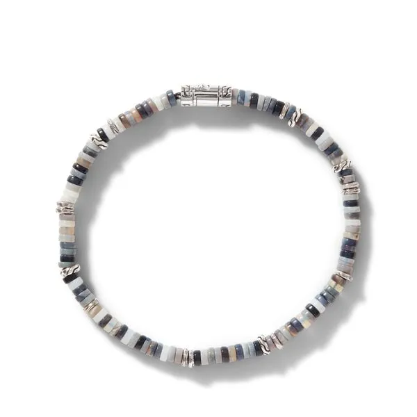 John Hardy Sterling Silver Heishi Australian Opal Beads Bracelet Image 2 Kiefer Jewelers Lutz, FL