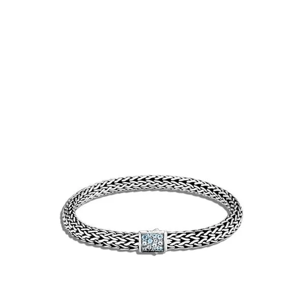 John Hardy Blue Topaz/Black Sapphire Reversible Bracelet Kiefer Jewelers Lutz, FL