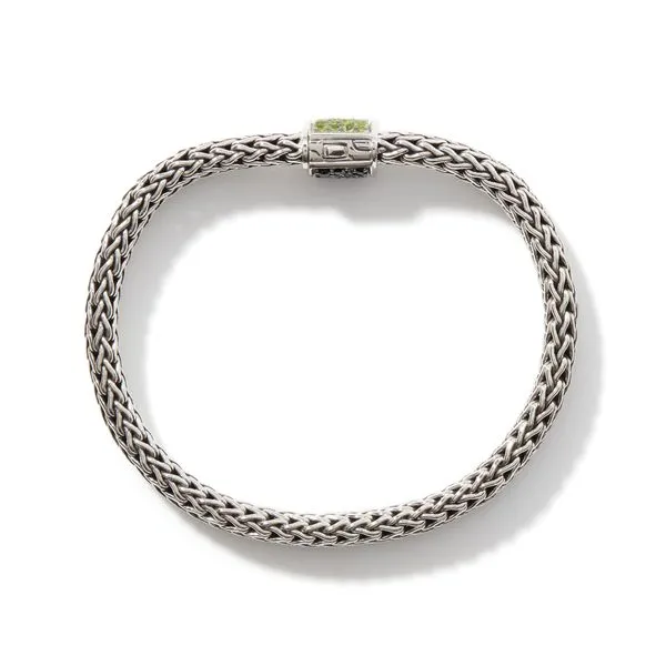 John Hardy Sterling Silver Classic Peridot Reversible Bracelet Image 4 Kiefer Jewelers Lutz, FL