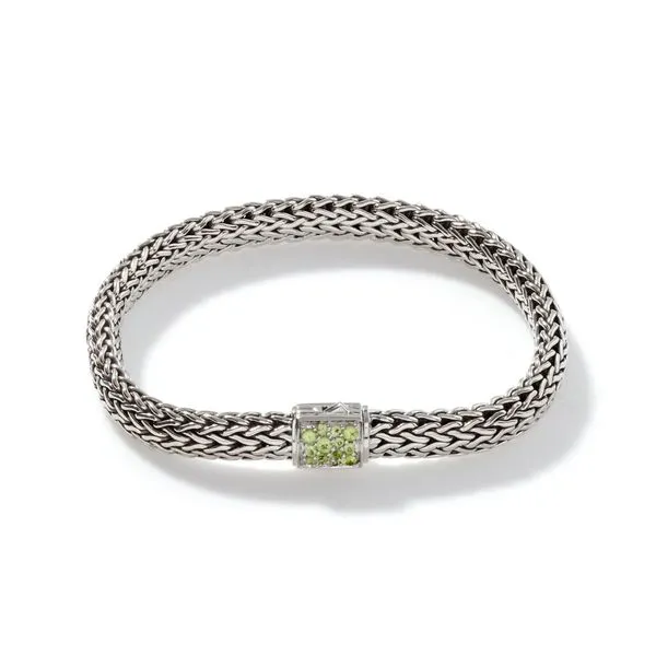 John Hardy Sterling Silver Classic Peridot Reversible Bracelet Kiefer Jewelers Lutz, FL