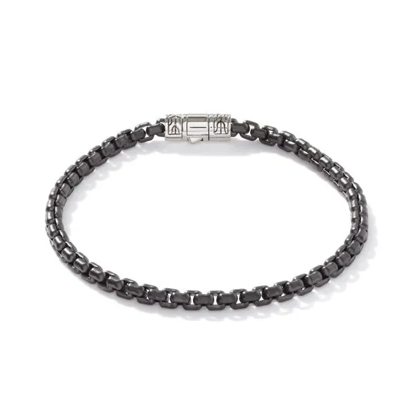 John Hardy Sterling Silver Classic Box Chain Bracelet Image 3 Kiefer Jewelers Lutz, FL