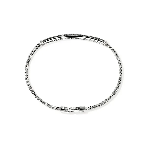 John Hardy Sterlilng Silver and Black Sapphire Essentials Bracelet Image 4 Kiefer Jewelers Lutz, FL