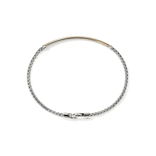 John Hardy Essentials14KY and Sterling Silver Bracelet Image 4 Kiefer Jewelers Lutz, FL