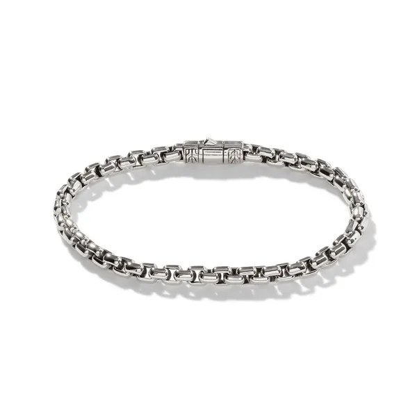 John Hardy Sterling Silver Box Chain Bracelet Image 4 Kiefer Jewelers Lutz, FL