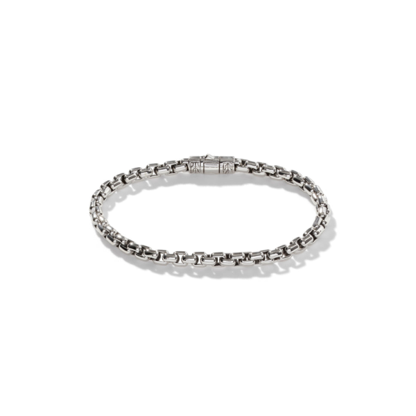 John Hardy Sterling Silver Box Chain Bracelet Image 4 Kiefer Jewelers Lutz, FL