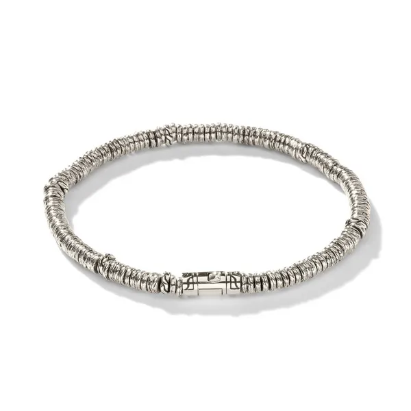 John Hardy Sterling Silver Heishi Beaded Bracelet Image 5 Kiefer Jewelers Lutz, FL