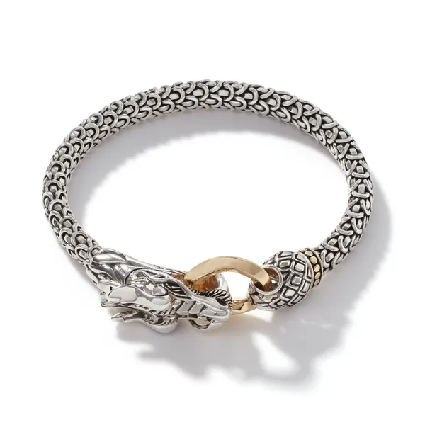 John Hardy 18KY and Sterling Silver Naga Bracelet Kiefer Jewelers Lutz, FL