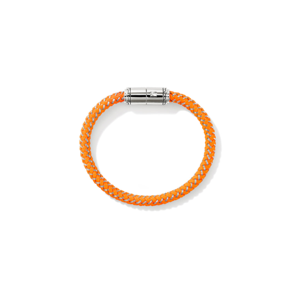 John Hardy Orange Rubber Woven Cord Bracelet Image 5 Kiefer Jewelers Lutz, FL