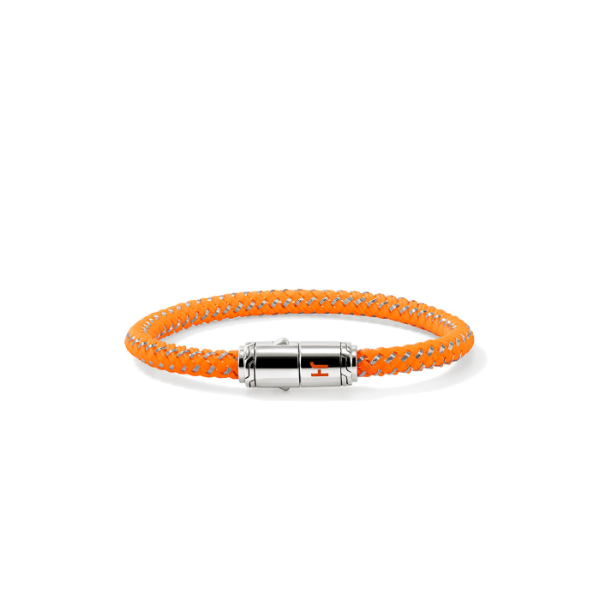 John Hardy Orange Rubber Woven Cord Bracelet Kiefer Jewelers Lutz, FL