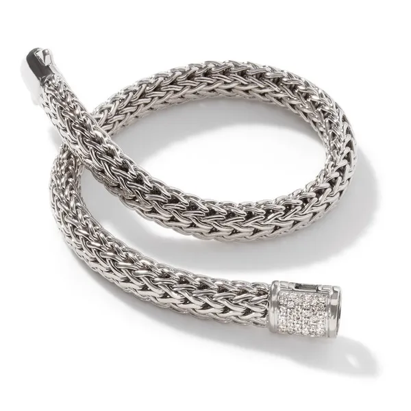 John Hardy Sterling Silver Icon .16CTW Diamond Pave Bracelet Image 3 Kiefer Jewelers Lutz, FL