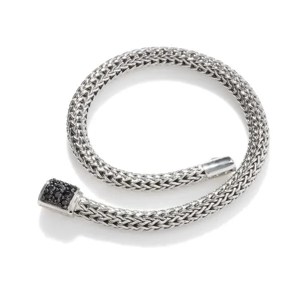 John Hardy Sterling Silver Classic Black Sapphire Bracelet Image 3 Kiefer Jewelers Lutz, FL