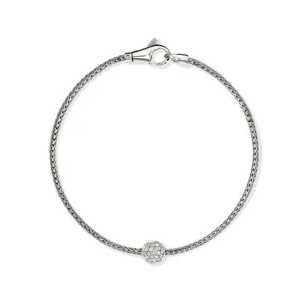 John Hardy Essential Pave Diamond Bracelet Image 4 Kiefer Jewelers Lutz, FL