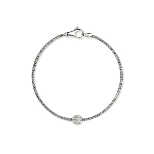 John Hardy Essential Pave Diamond Bracelet Image 4 Kiefer Jewelers Lutz, FL