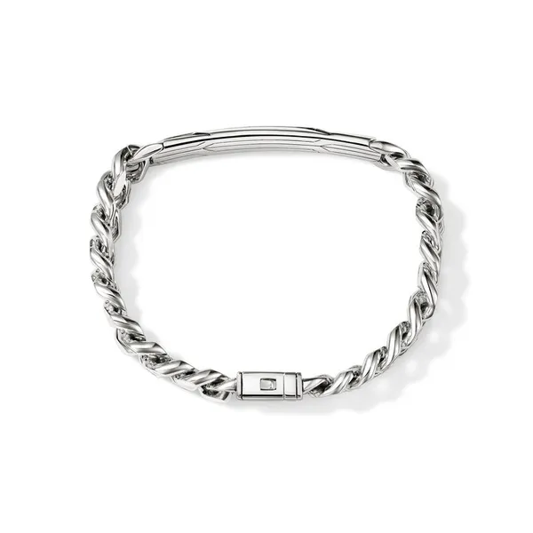 John Hardy Icon 50 Curb Station Bracelet Image 4 Kiefer Jewelers Lutz, FL