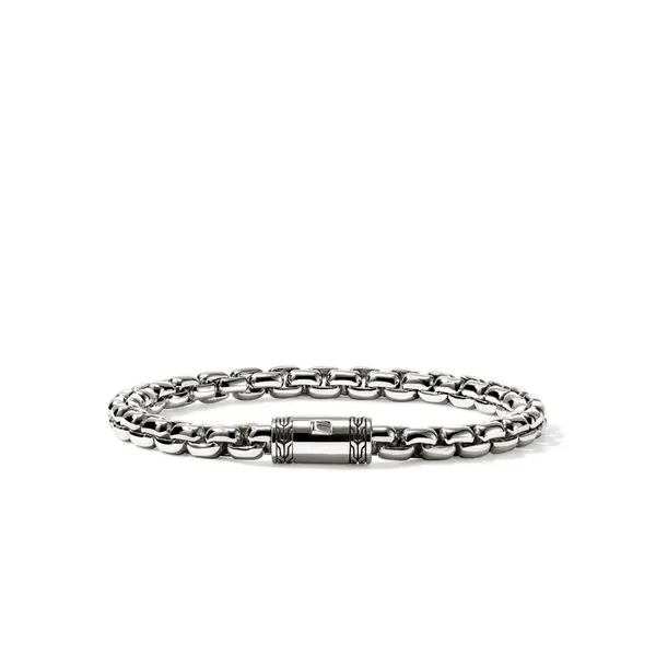 John Hardy Sterling Silver Box Chain Bracelet Image 3 Kiefer Jewelers Lutz, FL