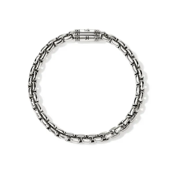 John Hardy Sterling Silver Box Chain Bracelet Image 4 Kiefer Jewelers Lutz, FL